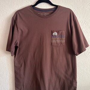 Patagonia Brown Short Sleeve Tee with Pocket
